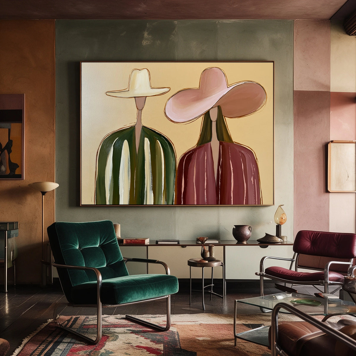 Together in Rosewood — artwork in an interior setting 8