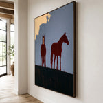 Two Beyond Dusk — side view of the artwork
