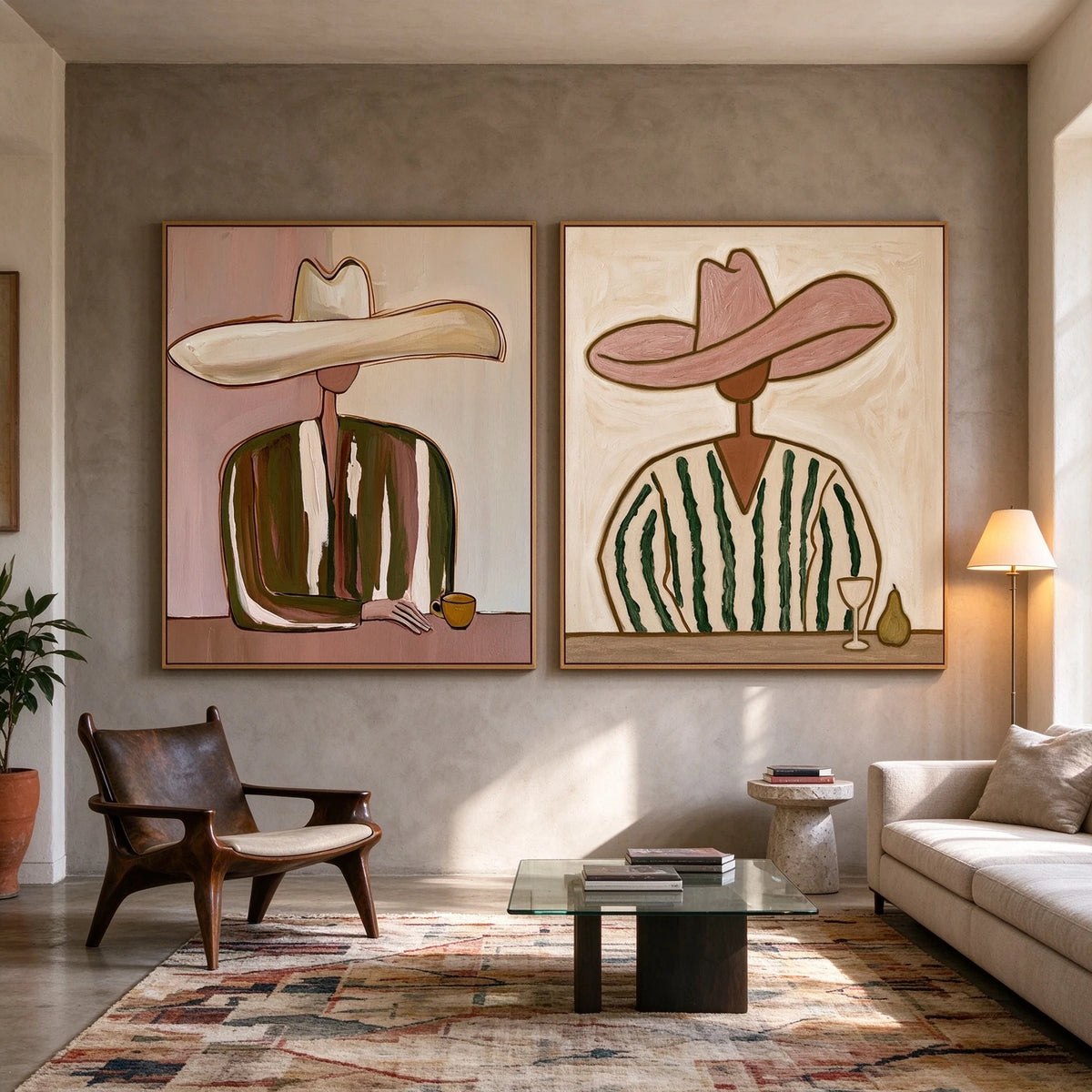 Two Cups Two Brims — artwork in an interior setting 4