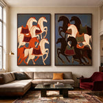 Two Herds in Harmony — artwork in an interior setting 3
