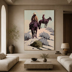 Two Riders Through Sage — artwork in an interior setting 3