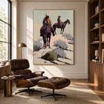 Two Riders Through Sage — artwork in an interior setting 5