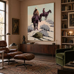 Two Riders Through Sage — artwork in an interior setting 7