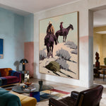 Two Riders Through Sage — artwork in an interior setting 8