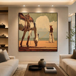 Waiting Under Cumulus — front view in a living space