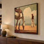 Waiting Under Cumulus — side view of the artwork