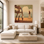Waiting Under Cumulus — artwork in an interior setting 3