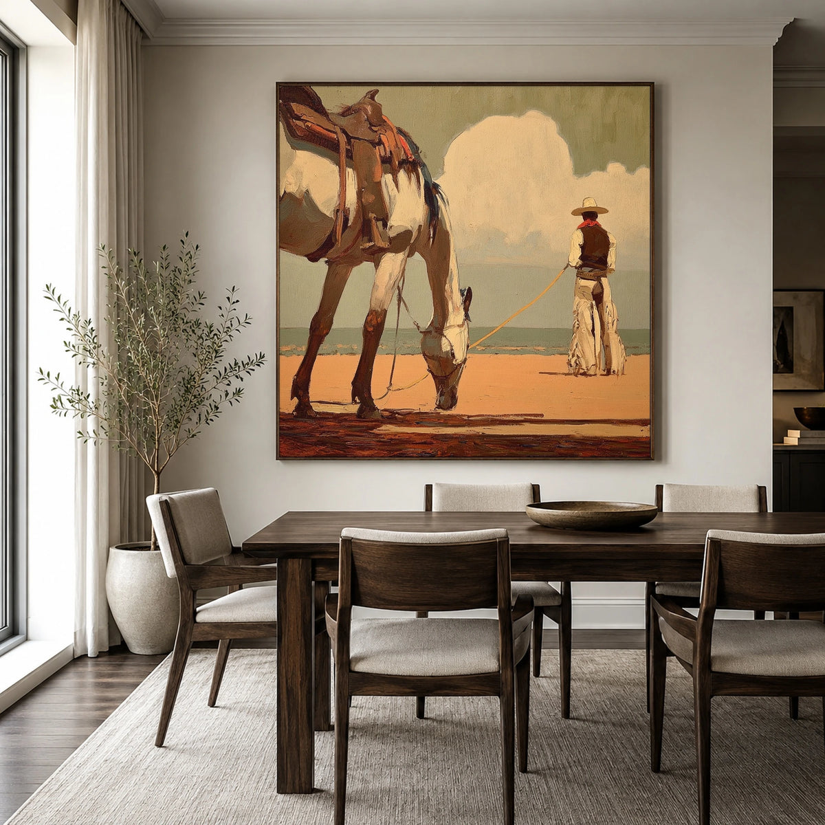 Waiting Under Cumulus — artwork in an interior setting 4