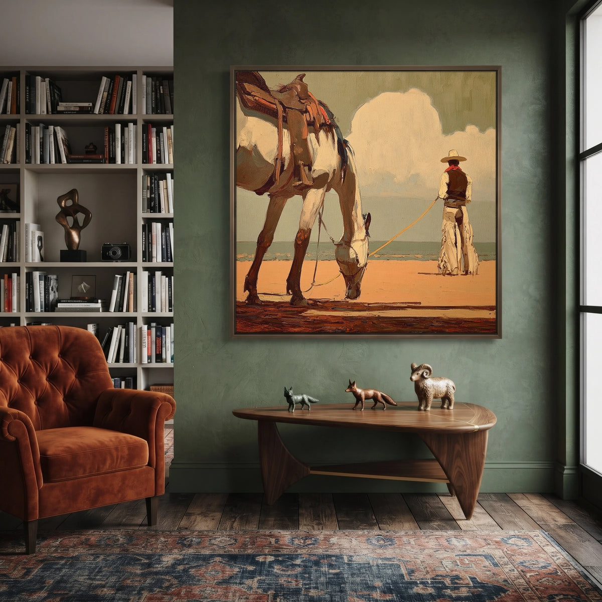 Waiting Under Cumulus — artwork in an interior setting 5