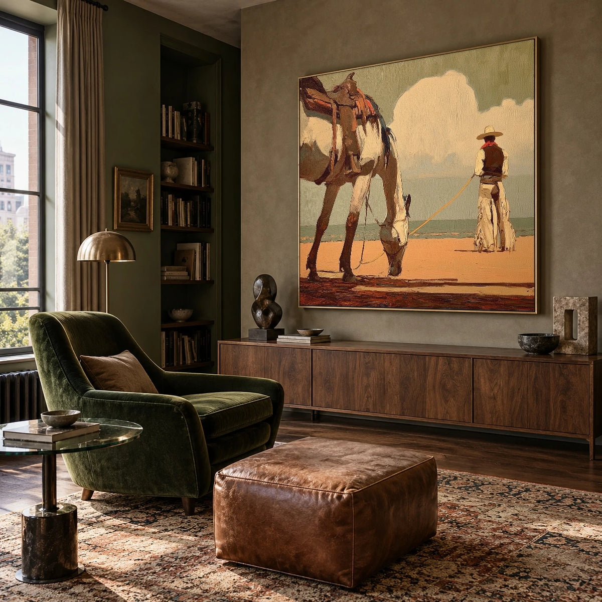 Waiting Under Cumulus — artwork in an interior setting 7