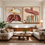 Warm Stripes After Hours — front view in a living space