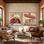 Warm Stripes After Hours — artwork in an interior setting 4