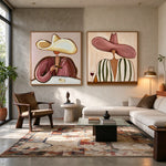 Warm Stripes After Hours — artwork in an interior setting 5