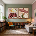 Warm Stripes After Hours — artwork in an interior setting 7