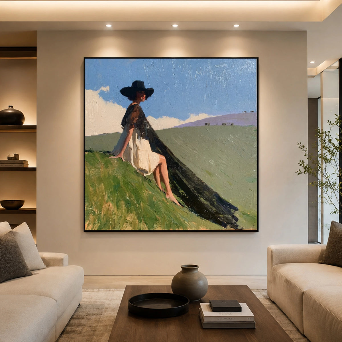 Where Her Shadow Falls — artwork in an interior setting 3