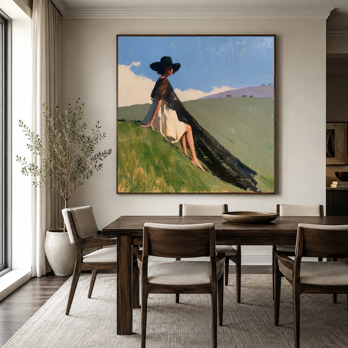 Where Her Shadow Falls — artwork in an interior setting 4