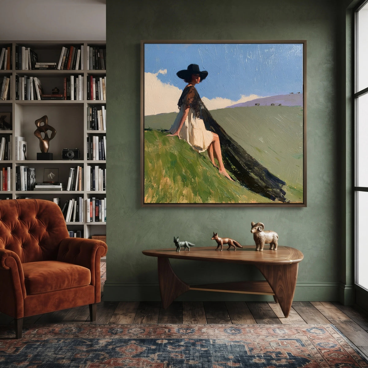 Where Her Shadow Falls — artwork in an interior setting 5