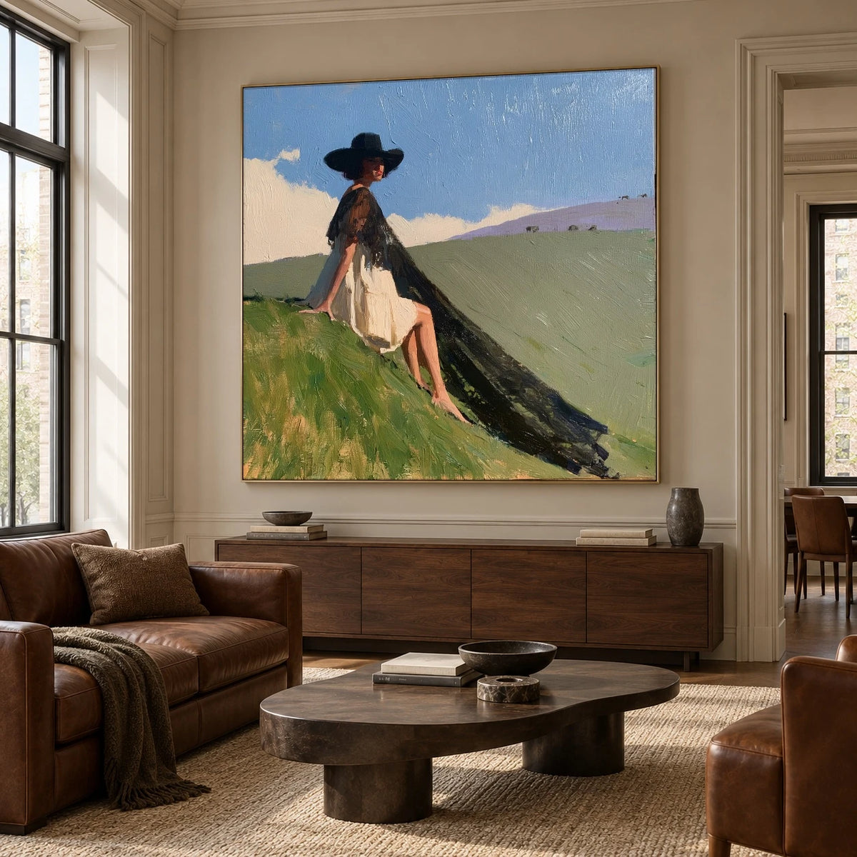 Where Her Shadow Falls — artwork in an interior setting 6