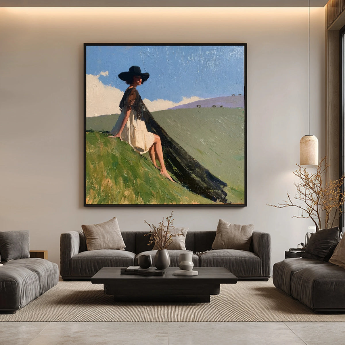Where Her Shadow Falls — artwork in an interior setting 8