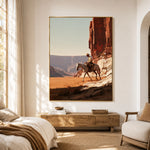 Where Red Cliffs Rise — artwork in an interior setting 3