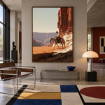 Where Red Cliffs Rise — artwork in an interior setting 4