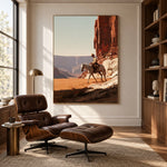 Where Red Cliffs Rise — artwork in an interior setting 5