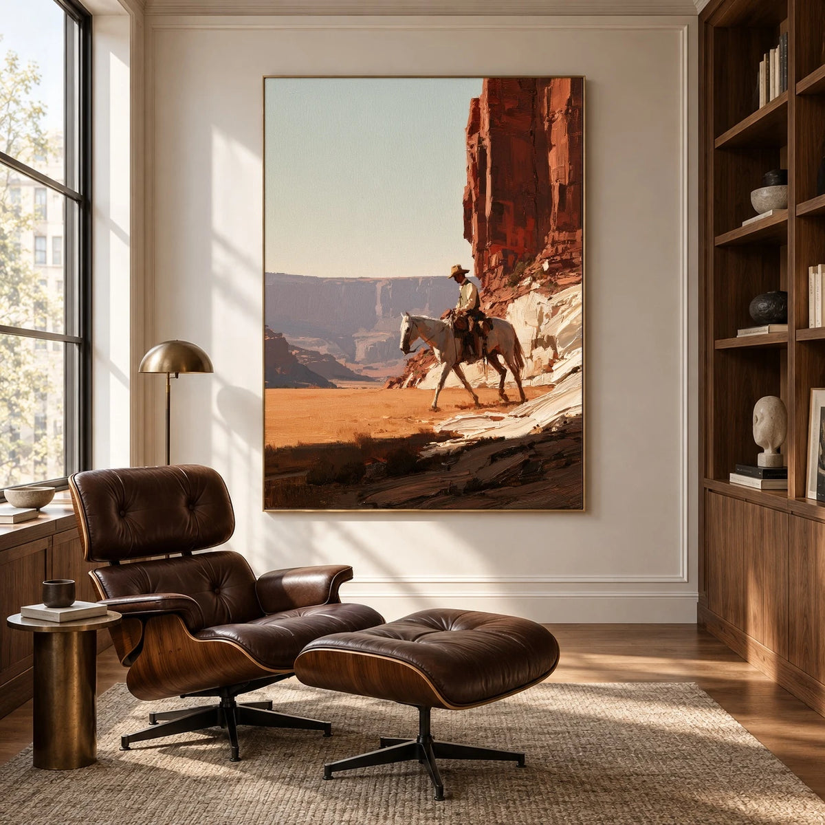 Where Red Cliffs Rise — artwork in an interior setting 5