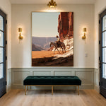 Where Red Cliffs Rise — artwork in an interior setting 6