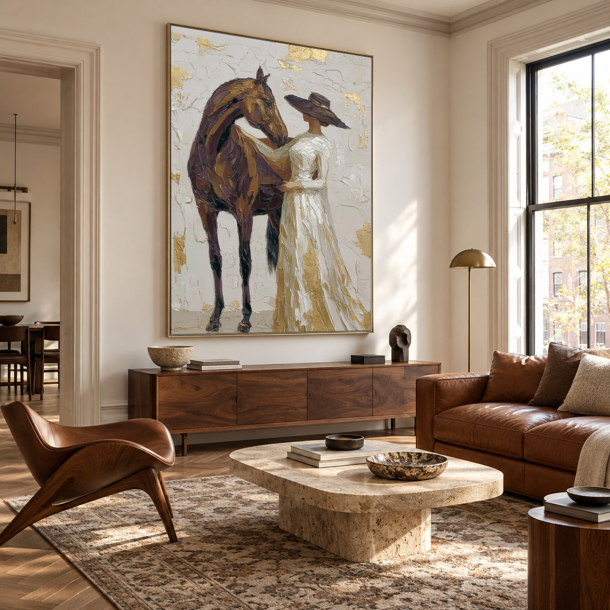 Where She Finds Trust — side view of the artwork