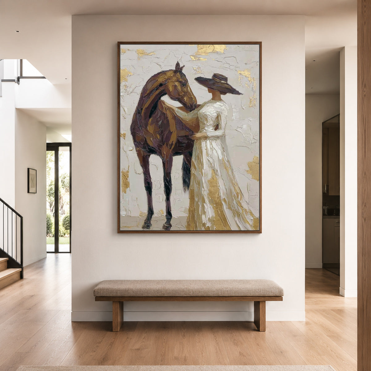 Where She Finds Trust — artwork in an interior setting 3