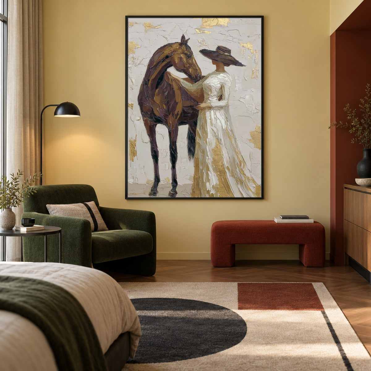 Where She Finds Trust — artwork in an interior setting 4