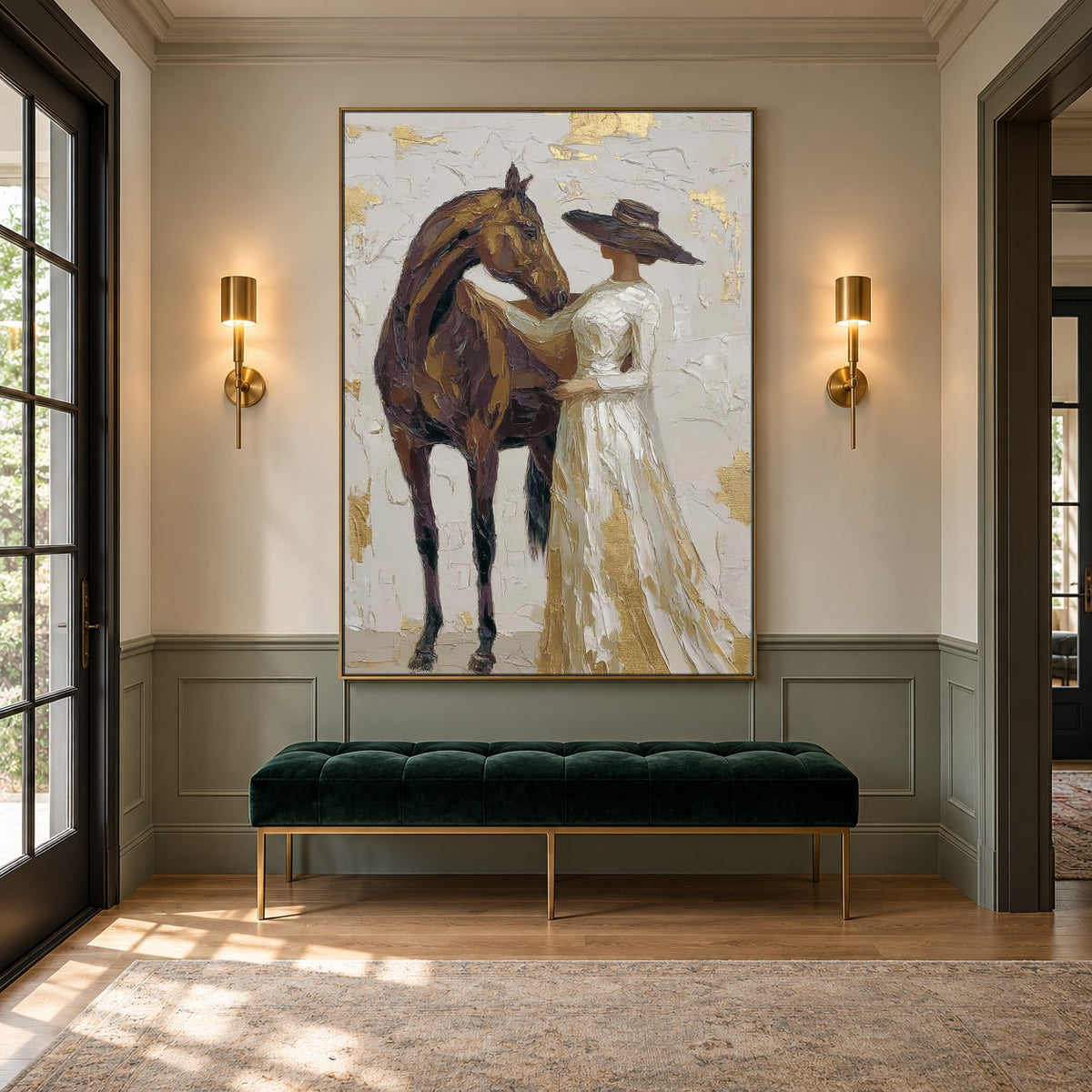 Where She Finds Trust — artwork in an interior setting 6