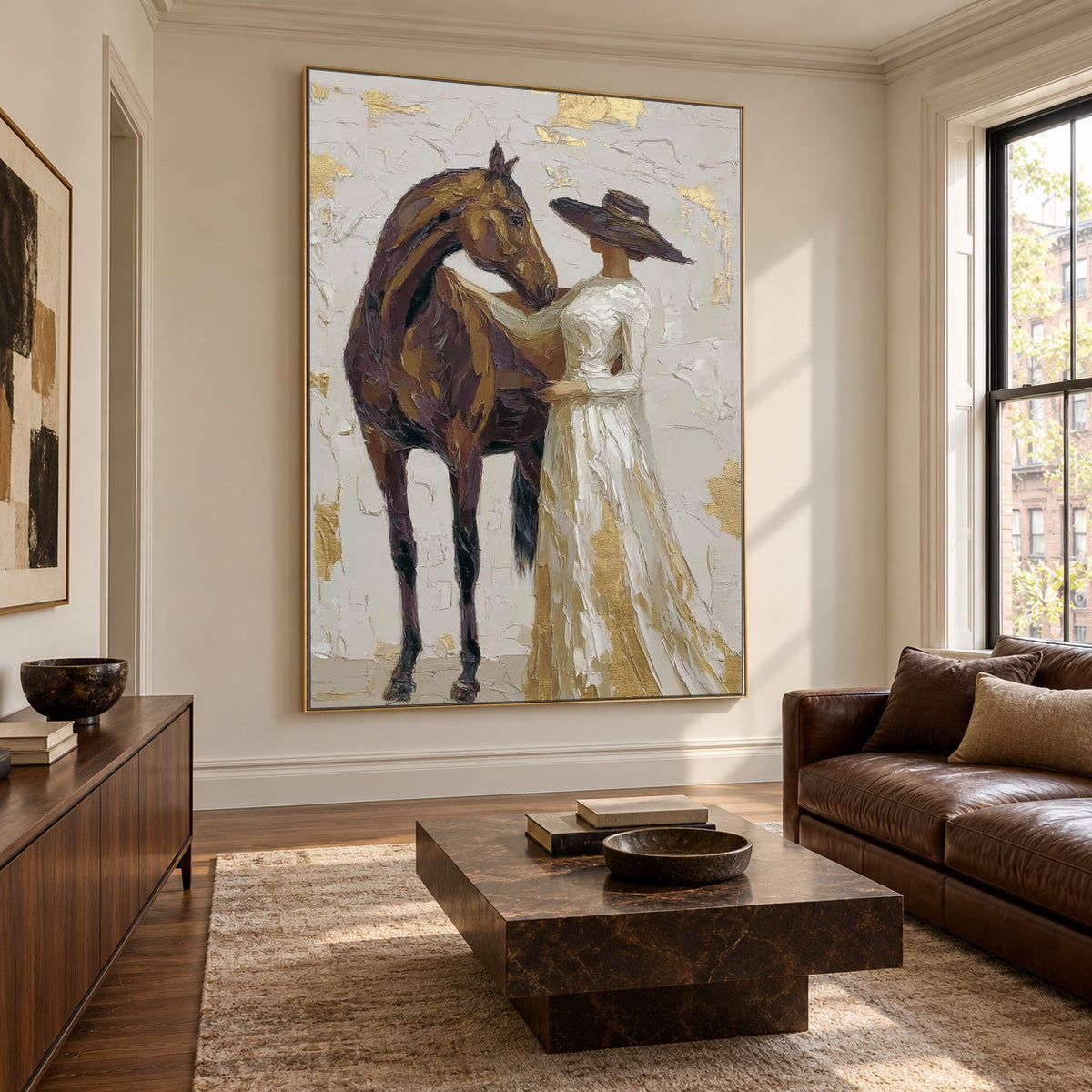 Where She Finds Trust — artwork in an interior setting 7
