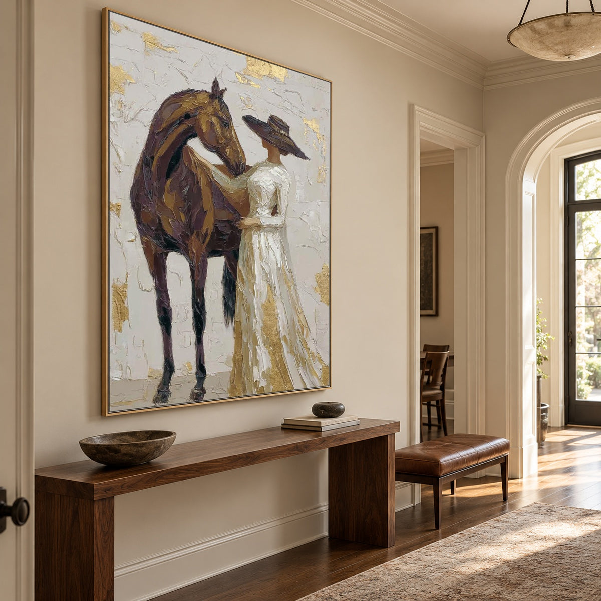 Where She Finds Trust — artwork in an interior setting 8