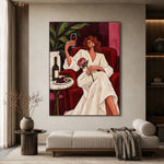 A Rose for Tonight — artwork in an interior setting 3