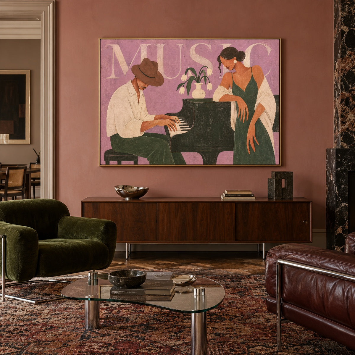 A Song Between Us — featured artwork in a living space
