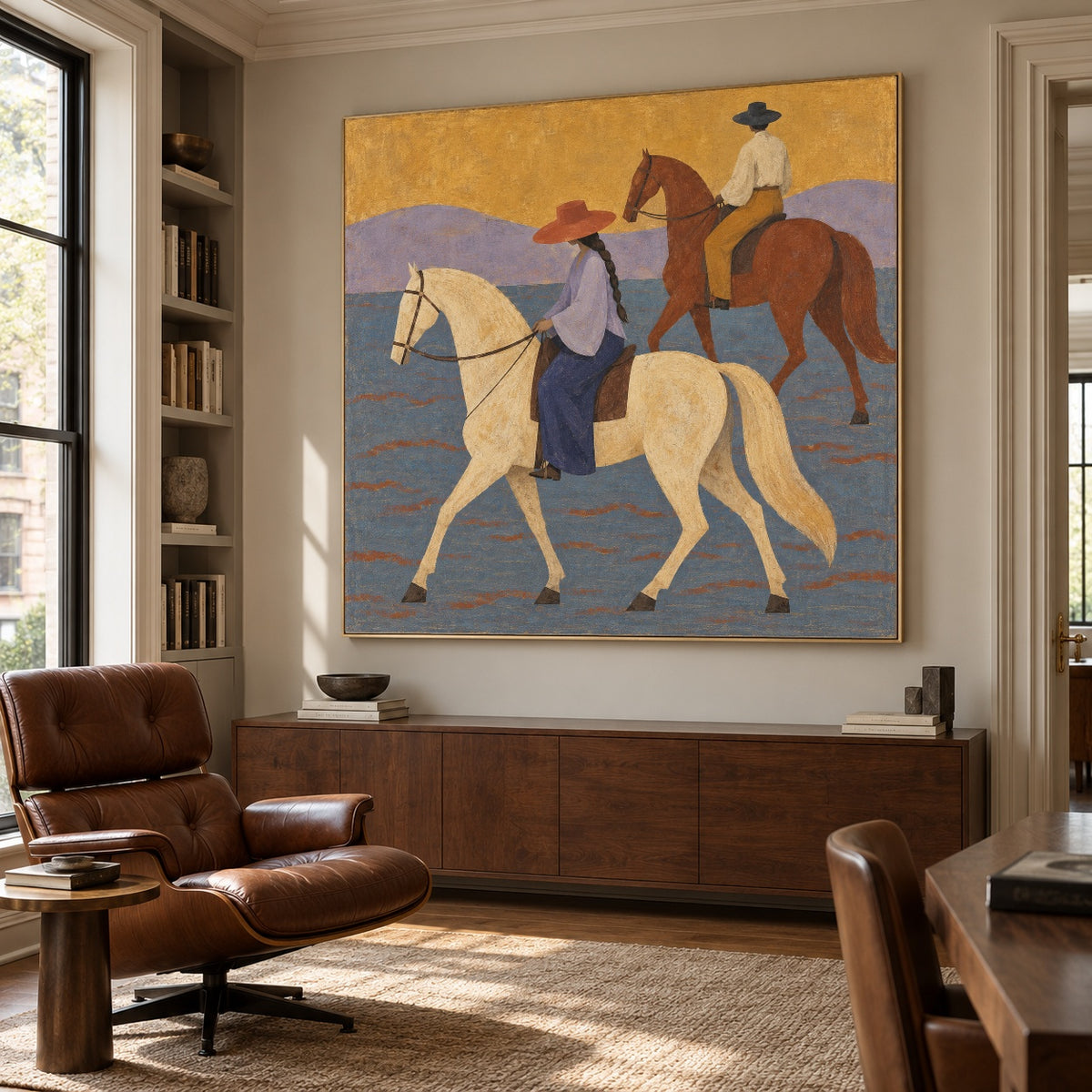 Across Lavender Hills — featured artwork in a living space