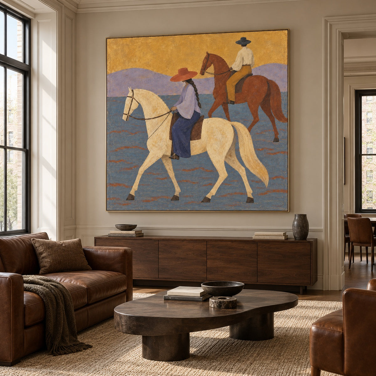Across Lavender Hills — artwork in an interior setting 3