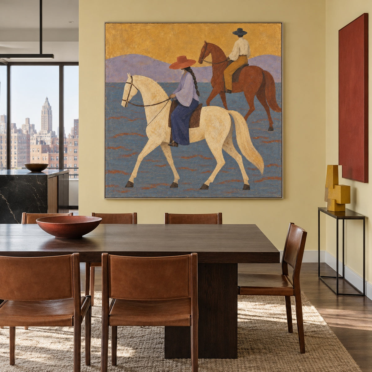 Across Lavender Hills — artwork in an interior setting 5