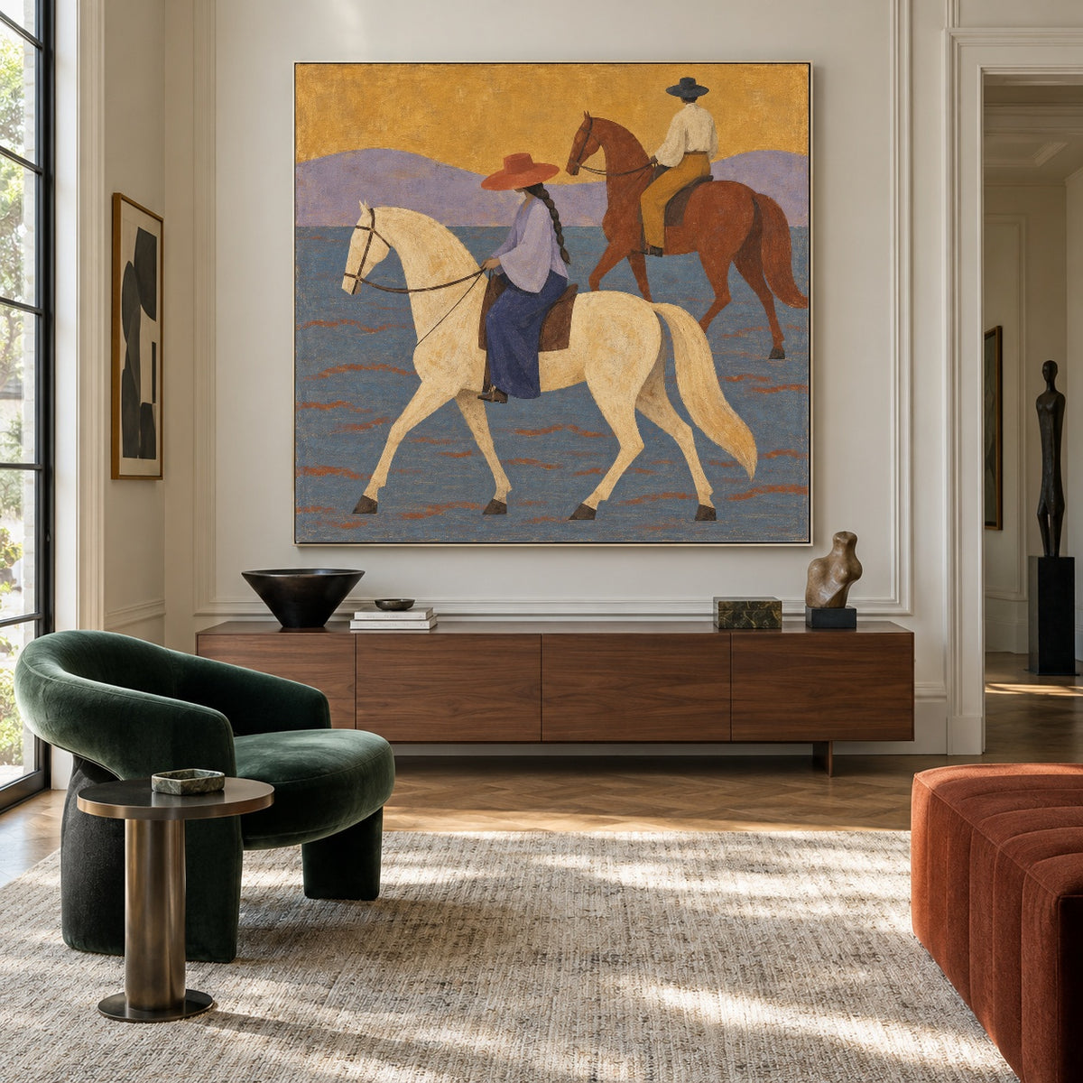 Across Lavender Hills — artwork in an interior setting 6