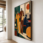 Amber Room Ensemble — oblique side view of the artwork
