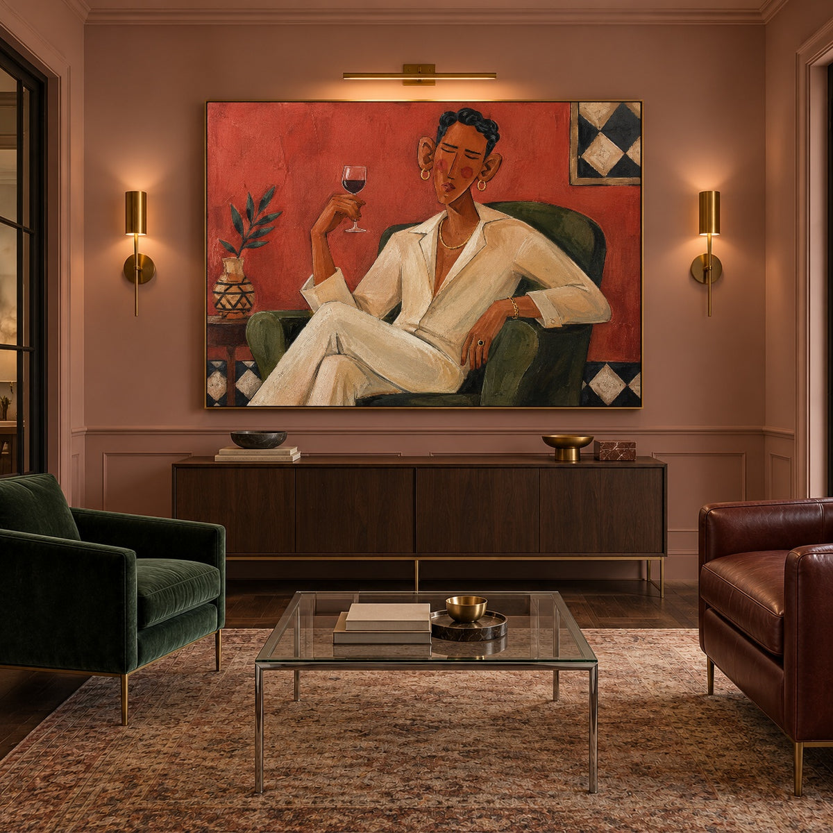 An Evening Well Spent — featured artwork in a living space