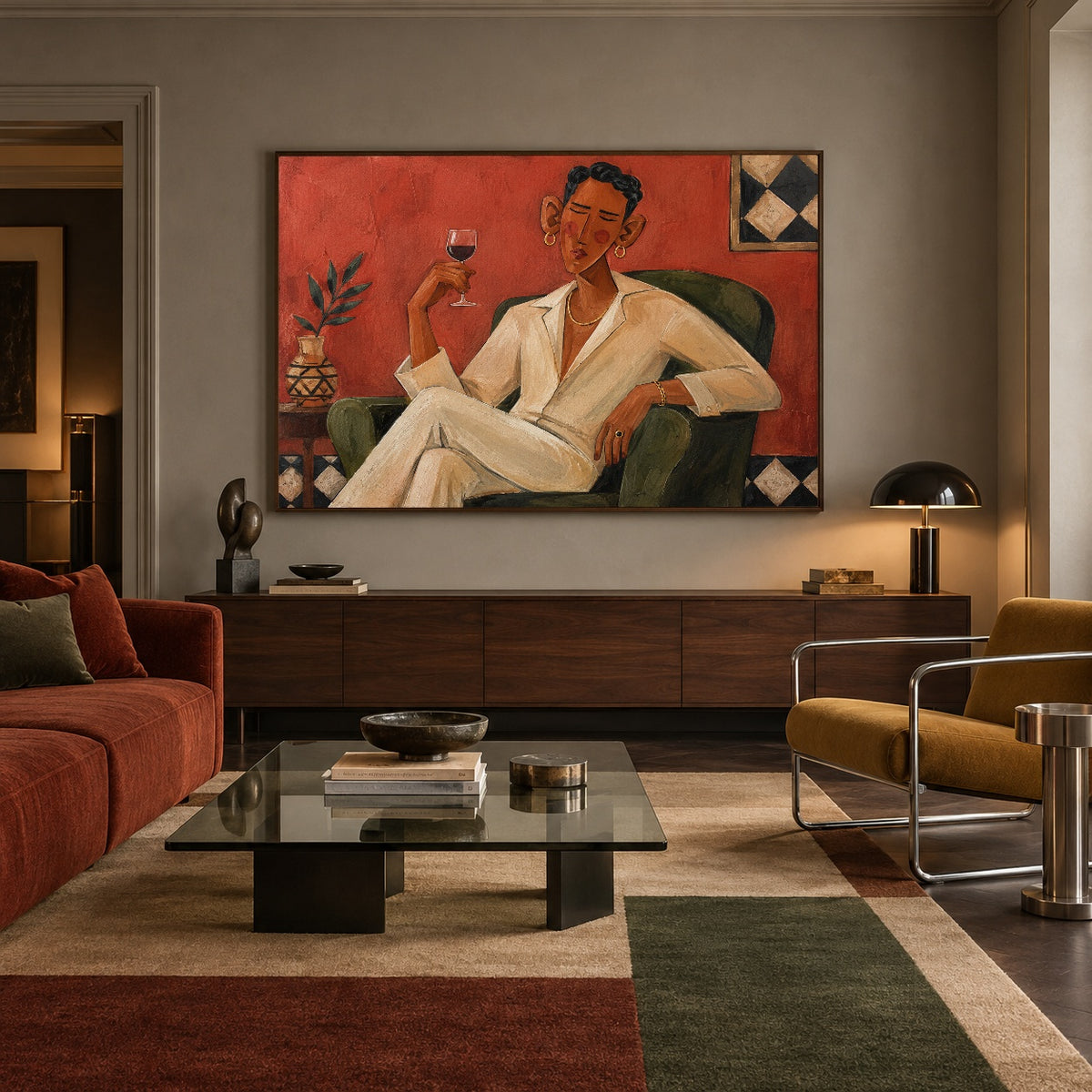 An Evening Well Spent — artwork in an interior setting 5