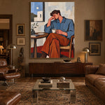 Coffee Before the World — featured artwork in a living space