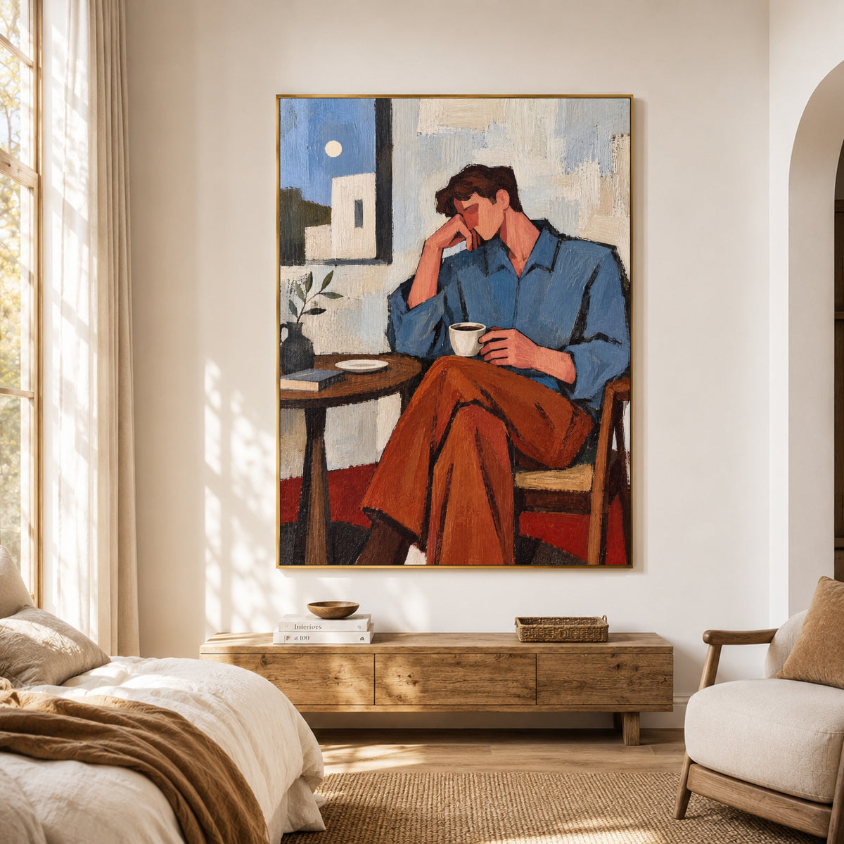 Coffee Before the World — artwork in an interior setting 3
