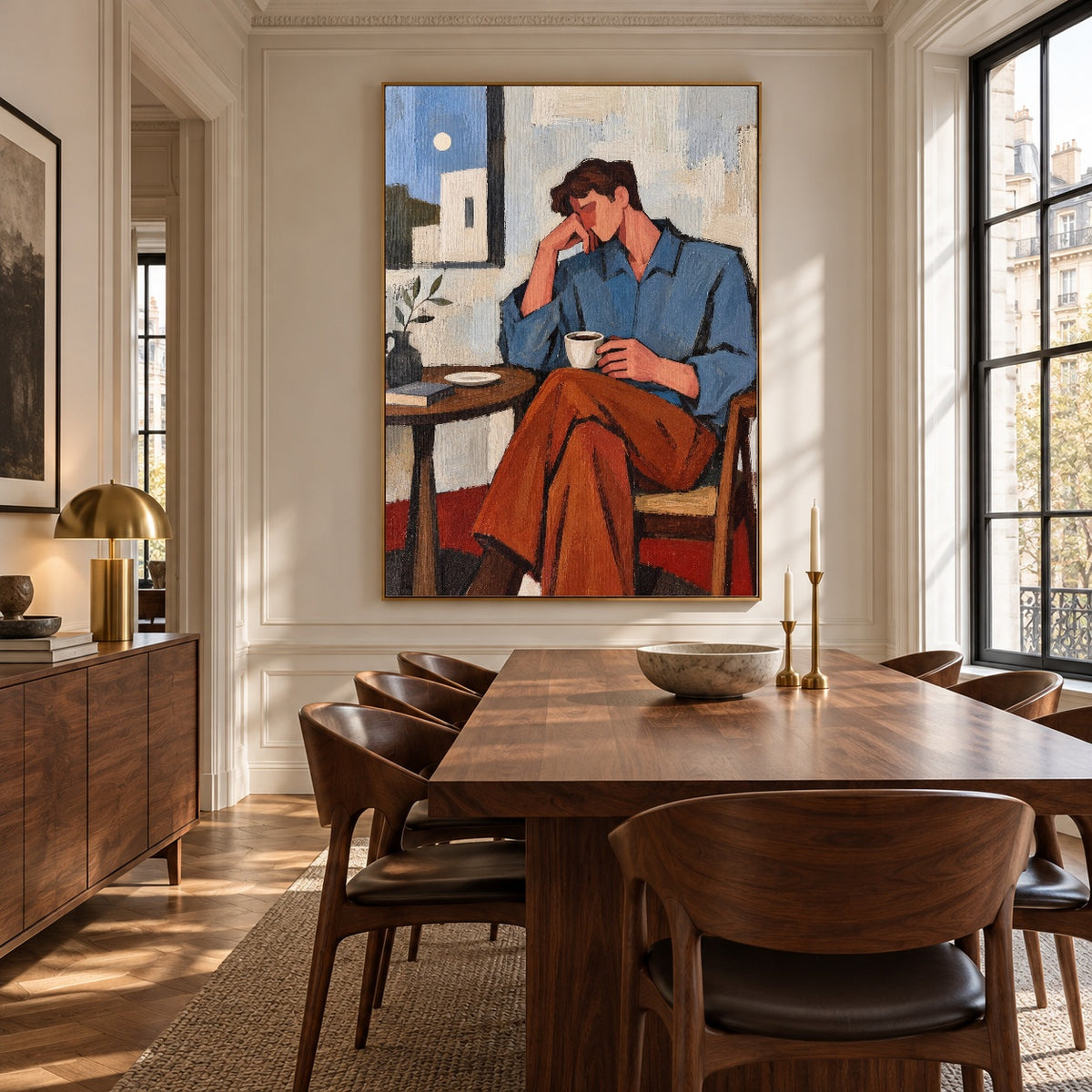 Coffee Before the World — artwork in an interior setting 6