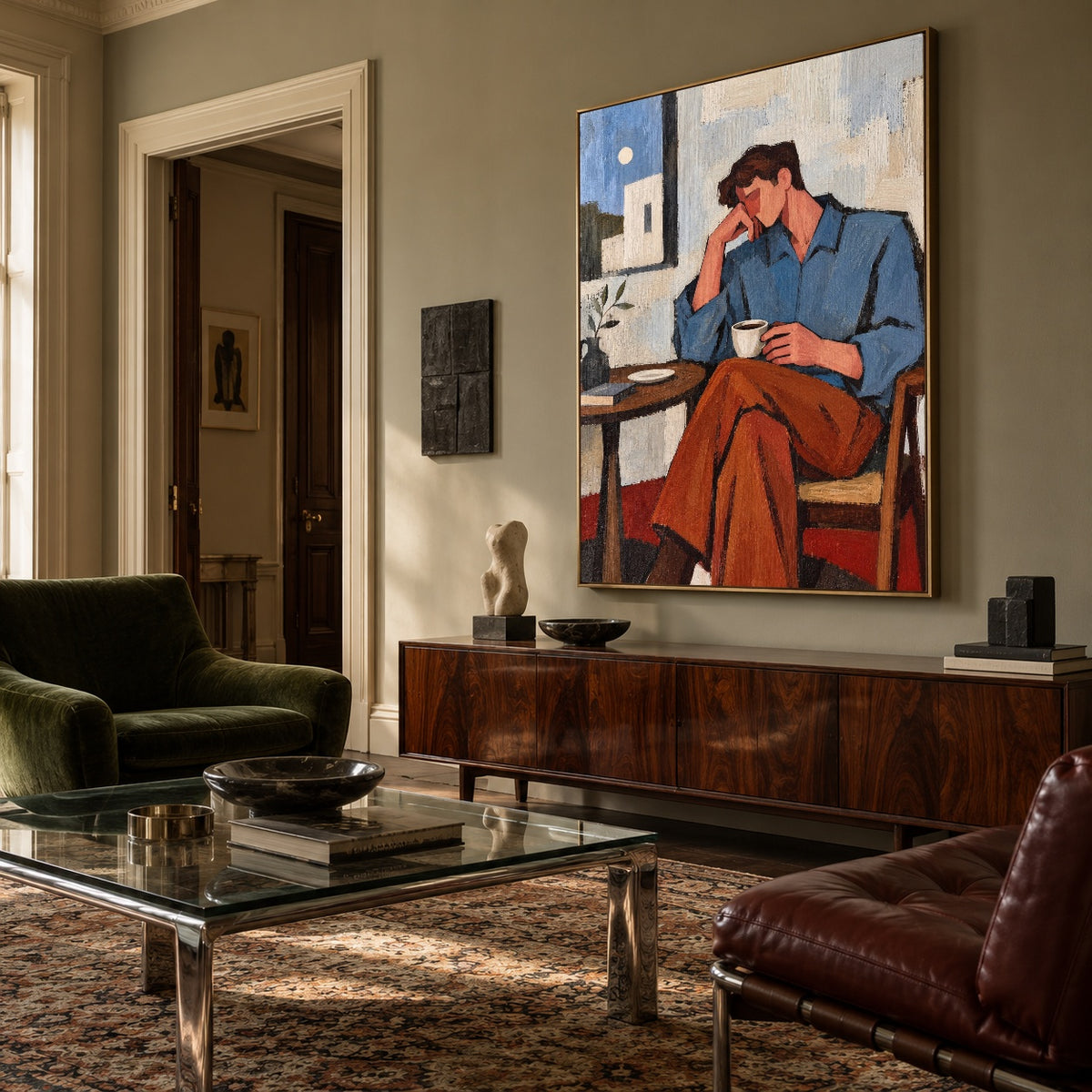 Coffee Before the World — artwork in an interior setting 7