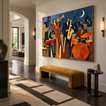 Crescent City Swing — oblique side view of the artwork