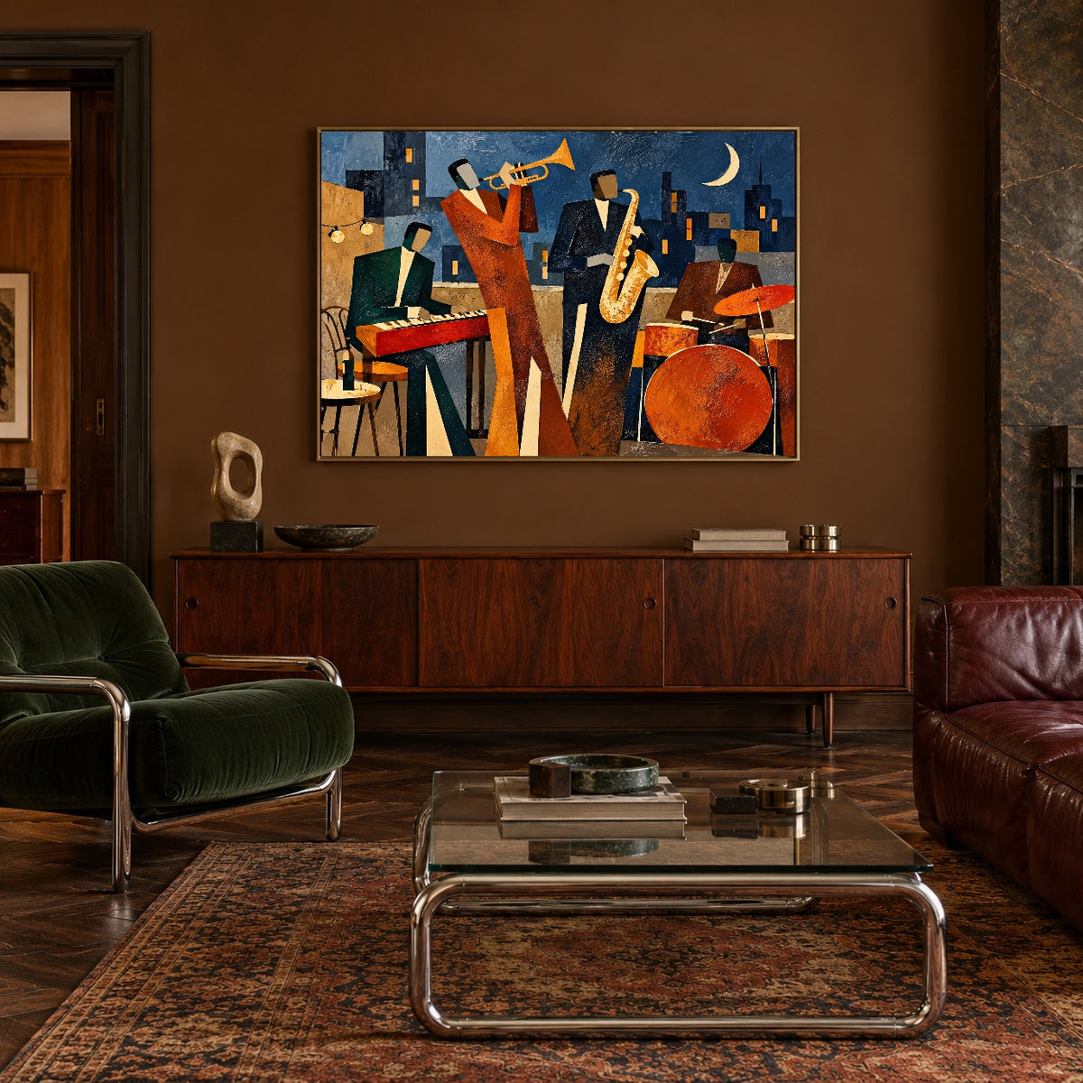 Crescent City Swing — artwork in an interior setting 3