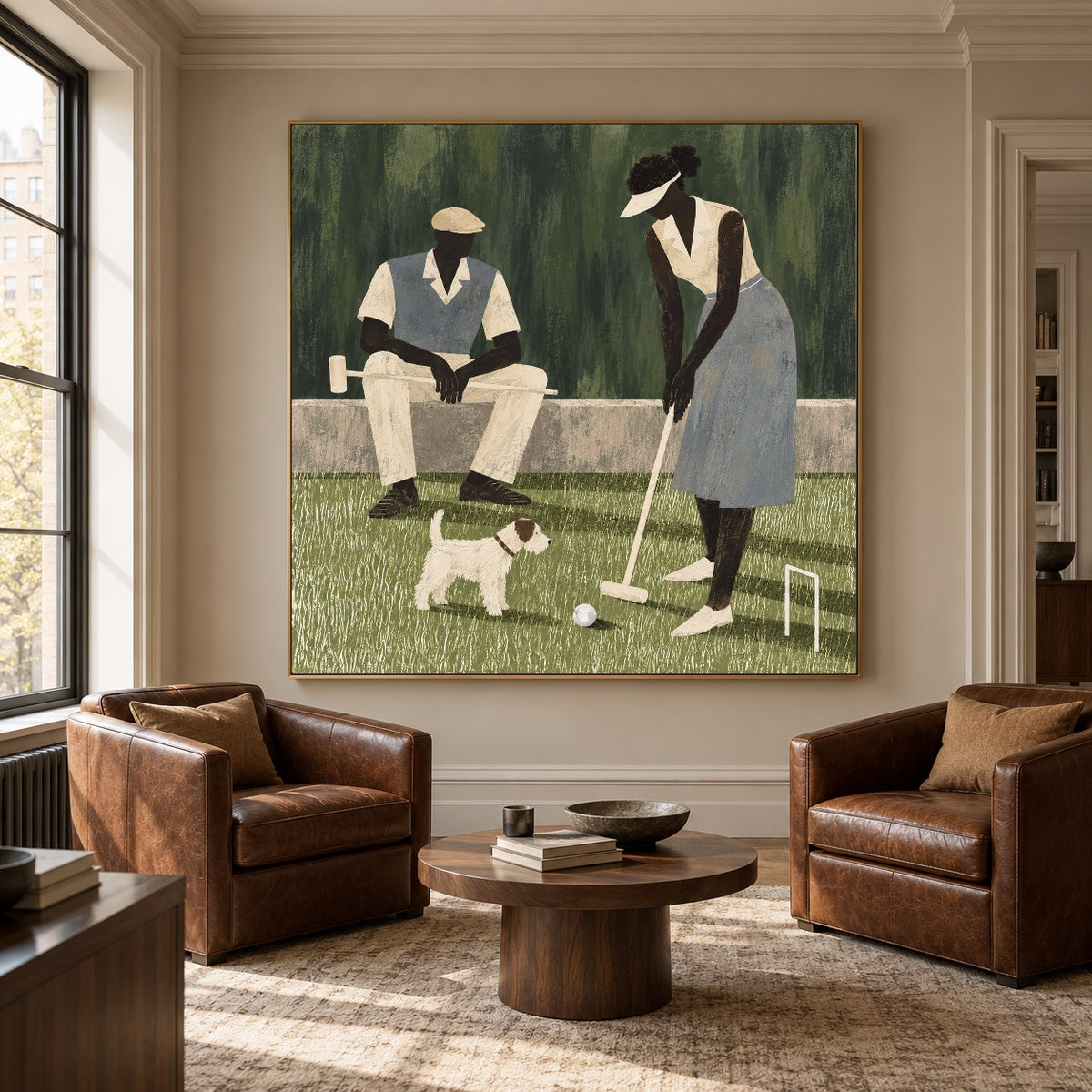 Croquet and Company — featured artwork in a living space